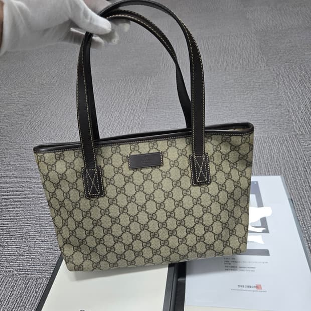 [특가][정품] 구찌 시그니처 토트백