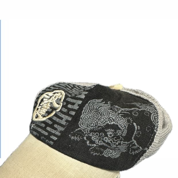 오리엔탈 자수 모자