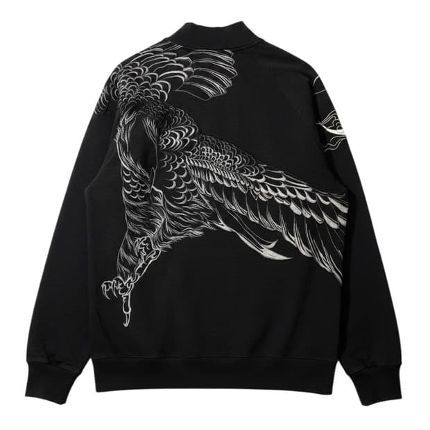 Script 花旅楽団 Oriental Eagle Zipup - L