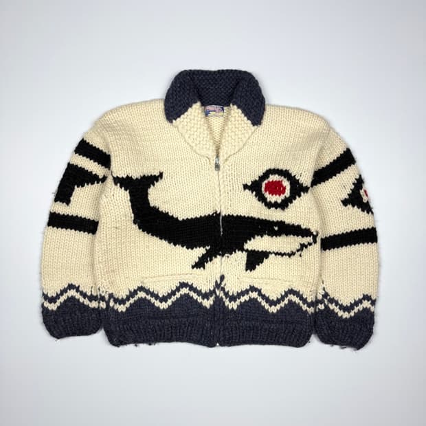 (105) 빈티지 캐나다 코위찬 가디건