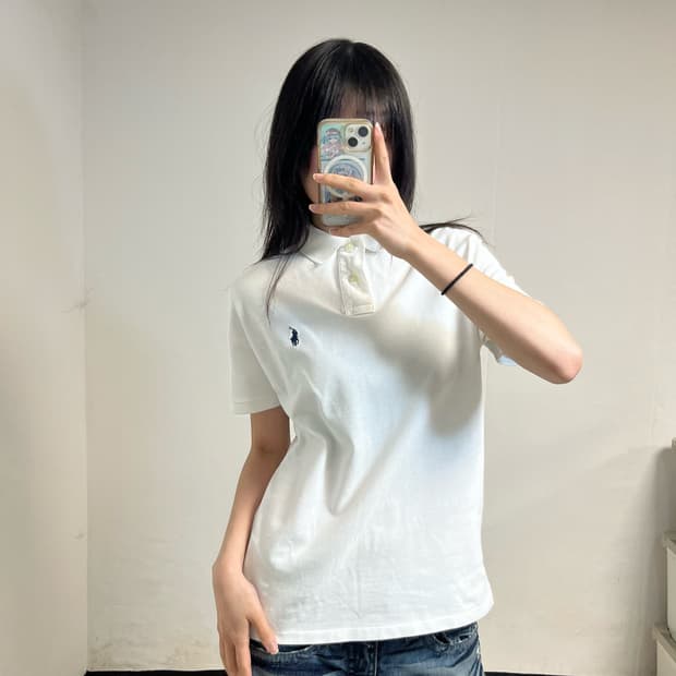 Polo Ralph Lauren White Collar T-Shirt