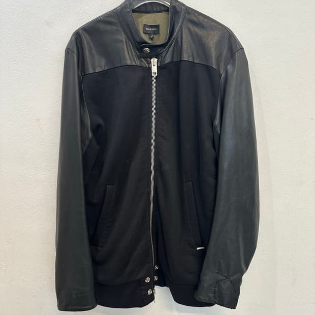 Diesel hybrid leather jacket