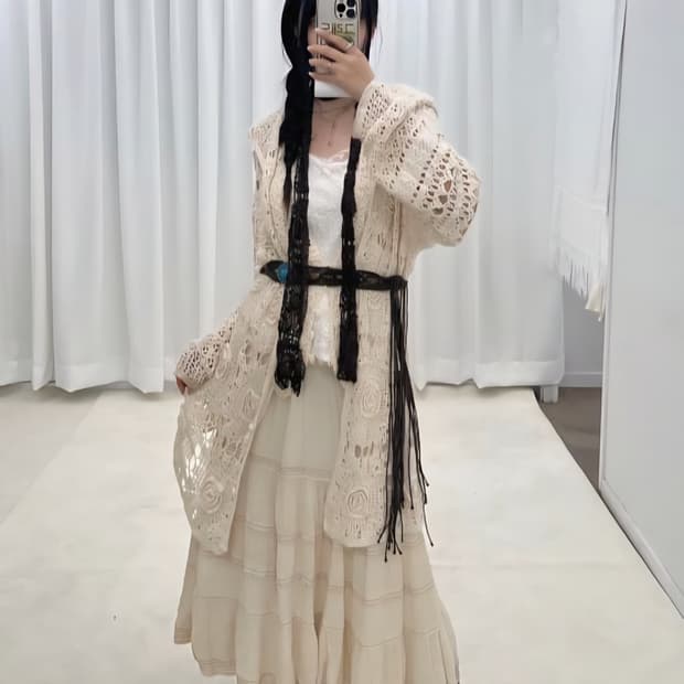 일본빈티지 아이보리 셋업 6pc