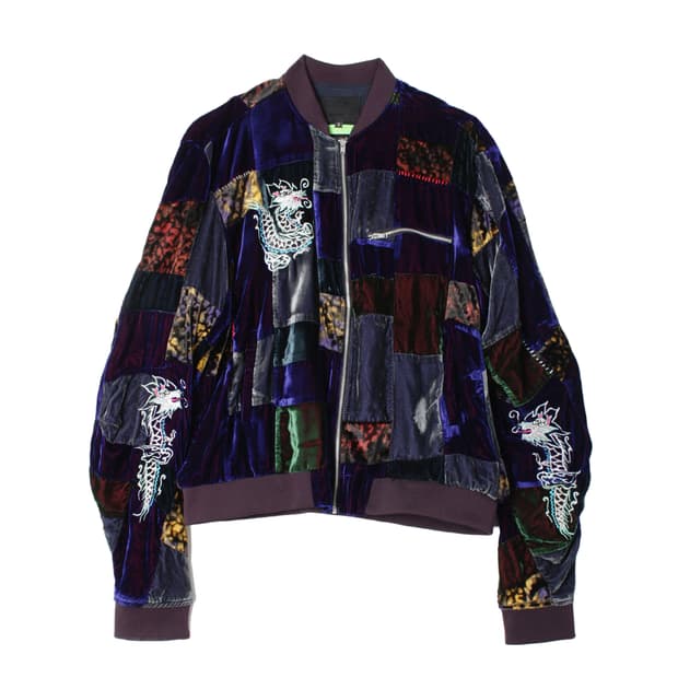 구매) 99%is 벨벳 블럭 자켓