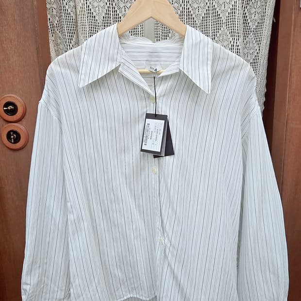 66 SYSTEM 시스템 스트라이프 셔츠 블라우스 🤍 택달림 / 정가4
