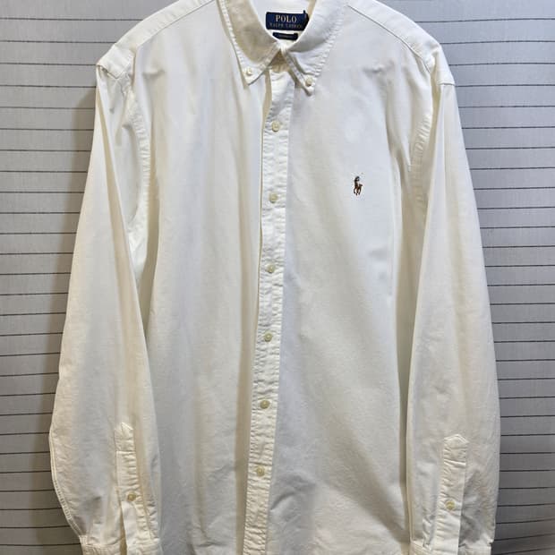 폴로랄프로렌 화이트 커스텀핏 셔츠