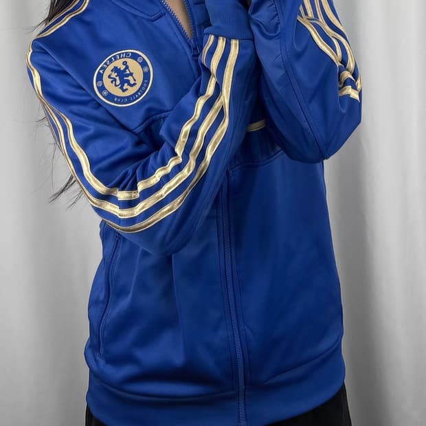 아디다스 블루 첼시 트랙탑 져지