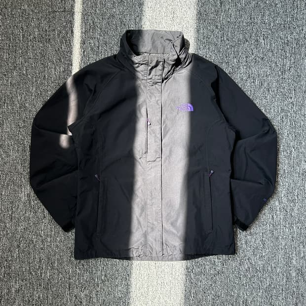 노스페이스 하이벤트 퍼플로고 바람막이