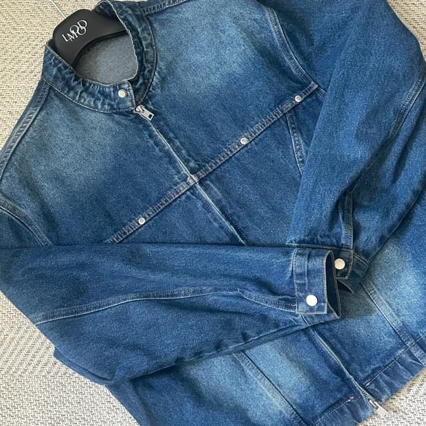 라퍼지스토어 바이커 청자켓