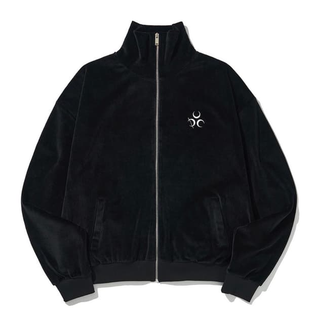 디오스피스 signature velour zipup bk