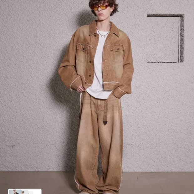 [M 새상품] 마틴플랜 루즈아웃 데님 트러커