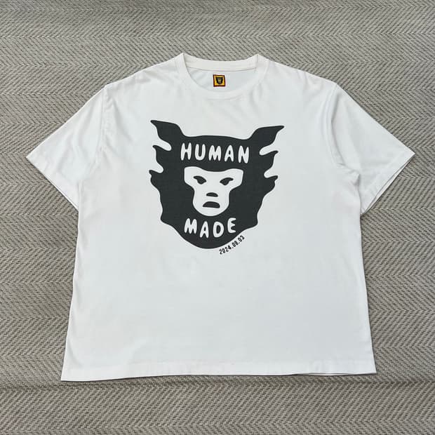 휴먼메이드 빅로고 반팔티 r3708