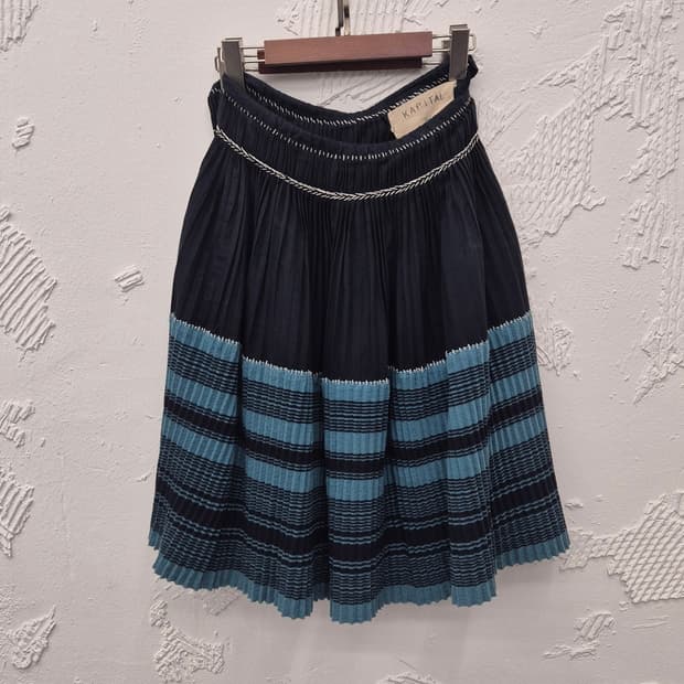 KAPITAL layered wrap skirt