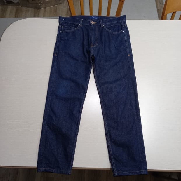 34 ZARA MAN  975 스판 슬림일자 진청 34-532