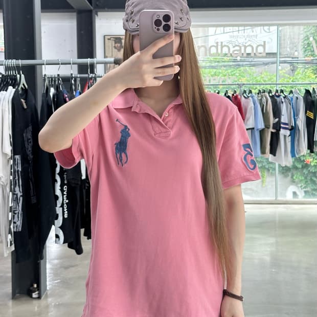 폴로랄프로렌 빅포니 넘버링 핑크 Pk반팔티