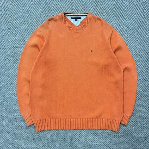 타미힐피거 베이직 로고 니트 v2605