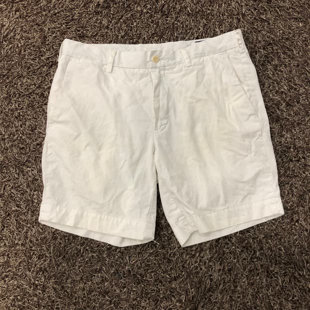 32 폴로 랄프로렌 피마 코튼 화이트 코튼 반바지