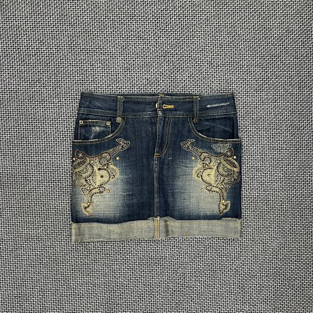 빈티지 데님 스커트
