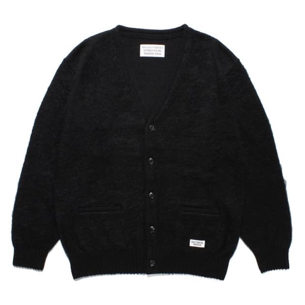 [M] 와코마리아 모헤어 가디건 블랙