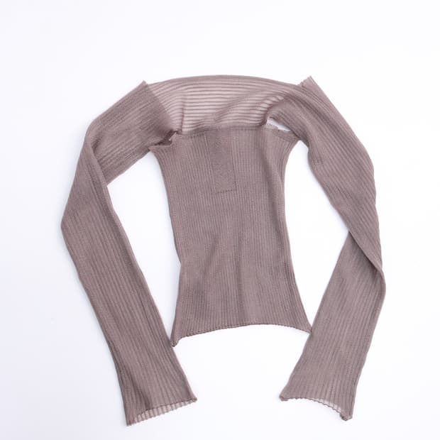 울리카상투스 시어 탱크 탑 sheer tank top