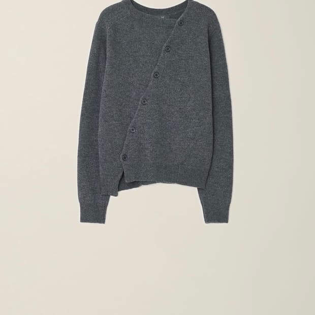 NOUVMAREE 2 WAY CARDIGAN GREY