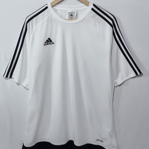 105) 아디다스 화이트 기능성 반팔티
