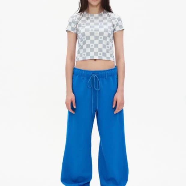 더오픈프로덕트 블루 팬츠