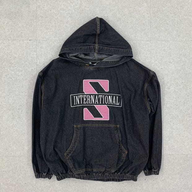 Stussy 스투시 인터네셔널 데님 후드