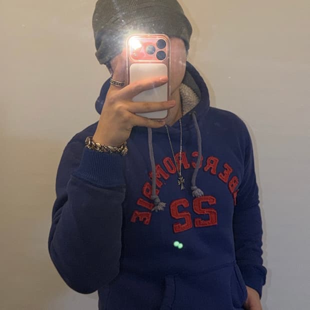 아베크롬비 희귀 양털 후드