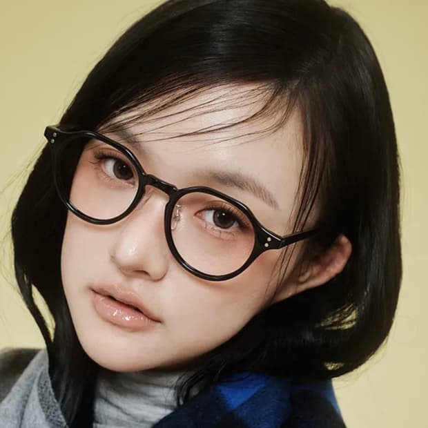 리끌로우 원형동글이안경 B010 BLACK 안경