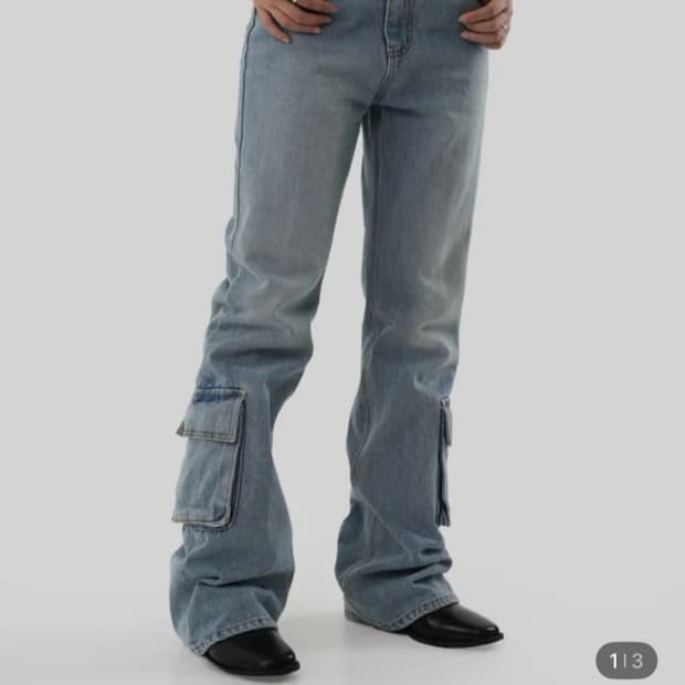 어텀 카고 부츠컷 데님