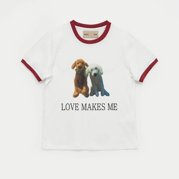 마뗑킴 LOVE MAKES ME T-SHIRTS 새상품