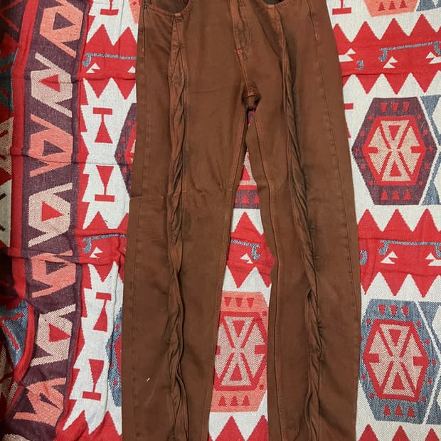 와이프로젝트 트위스트 진 버건디 30