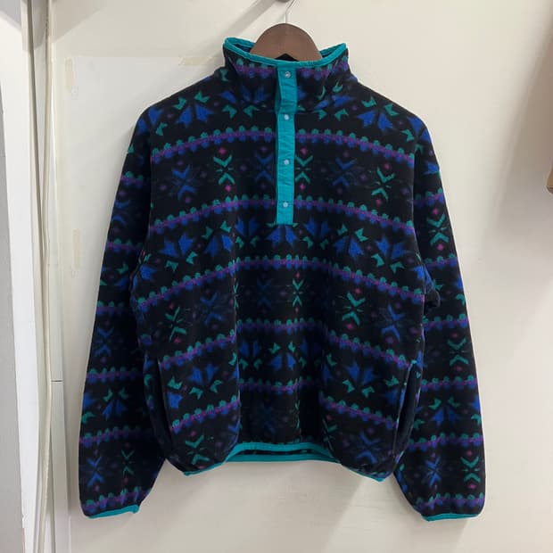 N139 usa 엘엘빈 아즈텍 노르딕 스냅 풀오버 플리스