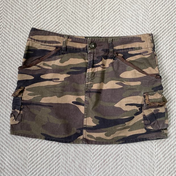 빈티지 밀리터리 카고 스커트 J03518