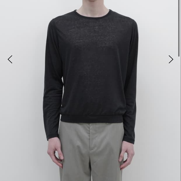 (48) Les Fin linen top (Black)