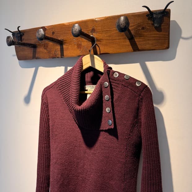 Button Turtleneck Knit