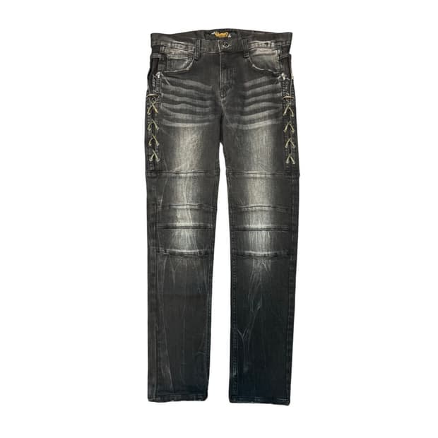 Skull Patch Design Barker Pants