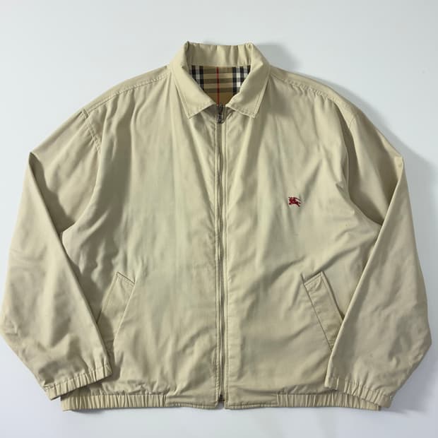 Burberry 버버리90‘s 베이지 노바체크 리버시블 자켓