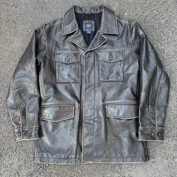 올드 갭 카우 레더 자켓