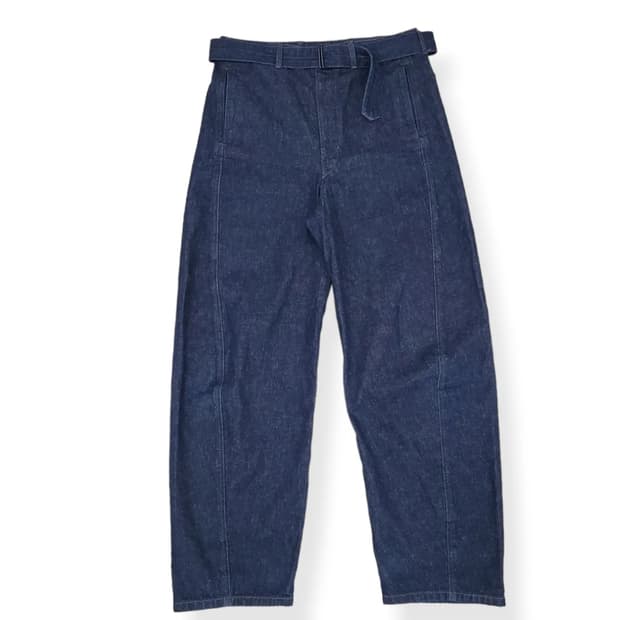 21FW 르메르 TWISTED BELTED 인디고 팬츠