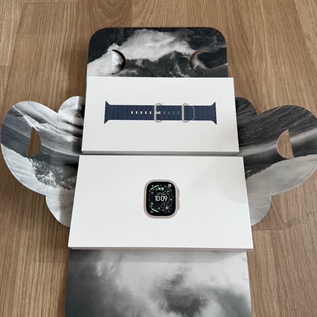 미사용 애플워치 울트라3 49mm 셀룰러 오션밴드
