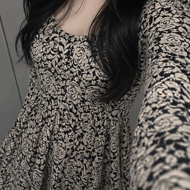 Lip Service rose pattern one-piece