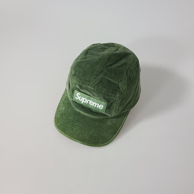 슈프림 고어텍스 코듀로이 캠프캡 그린 21FW