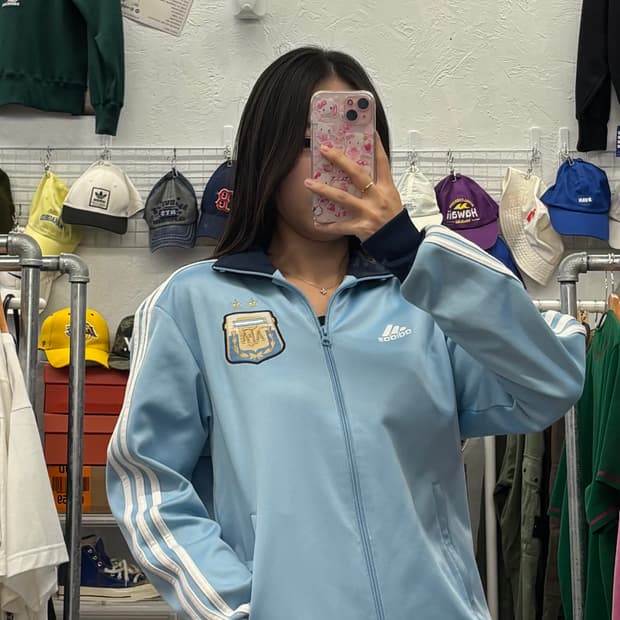 아디다스 아르헨티나 메시 트랙탑 져지 M