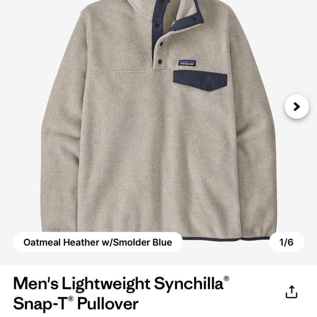 [새상품]파타고니아 신칠라 오트밀 M