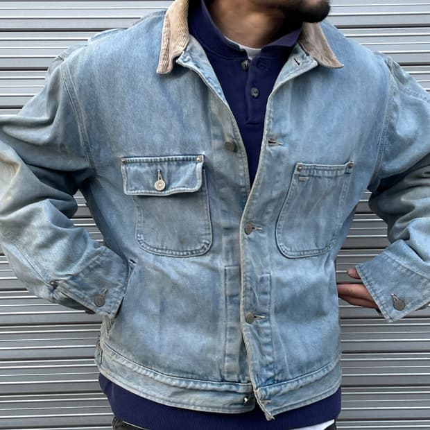 90s RRL Dungaree Denim Jacket(USA Made)