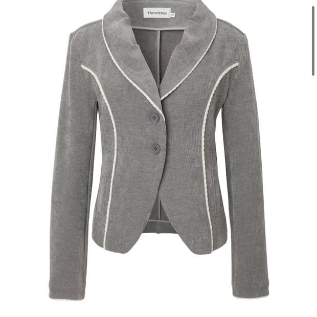 [새상품] threetimes dana trim jacket - s