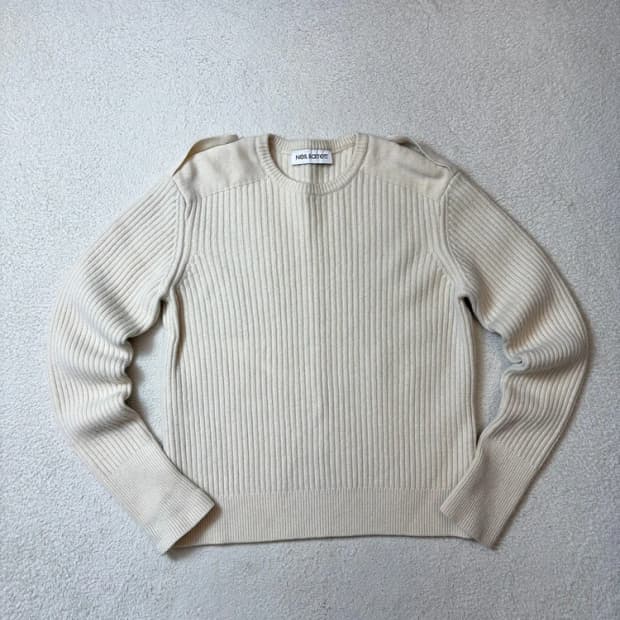 닐바렛 밀리터리 견장 울 스웨터 니트 PN6489