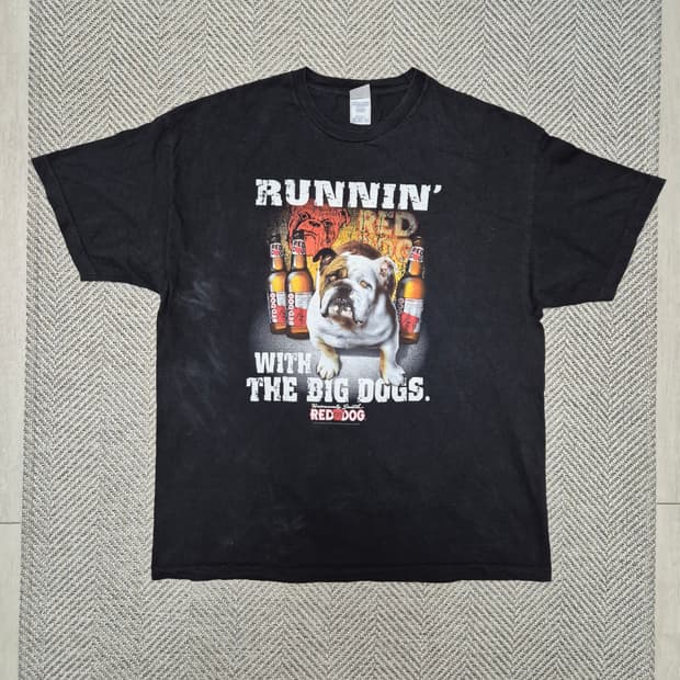 00s RED DOG 그래픽 티셔츠 (2XL)